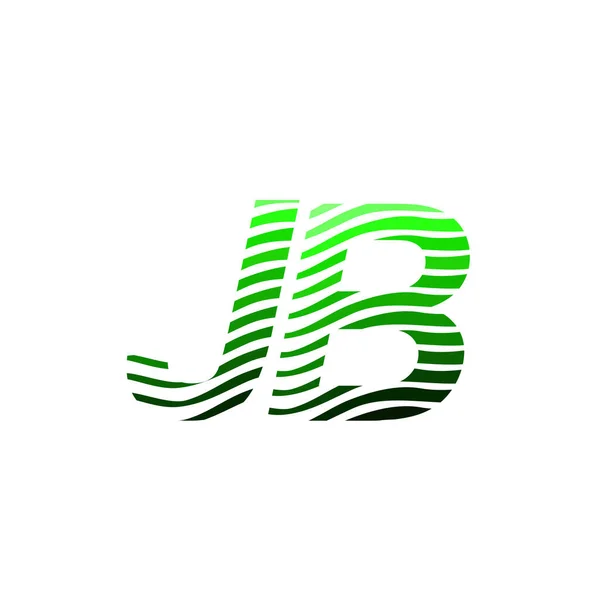 Logotipo Letra Com Círculo Colorido Com Letra Listrada Composição Cartão — Vetor de Stock