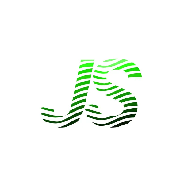 List Logotyp Kolorowym Kółkiem Listem Kompozycji Paski Wizytówką Dla Tożsamości — Wektor stockowy
