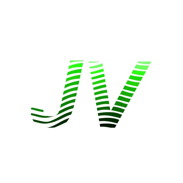 Brief Logotype Met Kleurrijke Cirkel Met Gestreepte Compositie Brief Visitekaartje — Stockvector