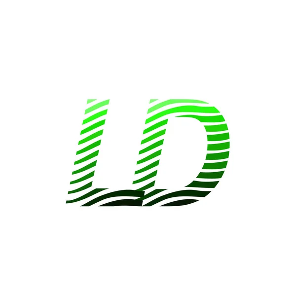 Logotipo Carta Com Círculo Colorido Com Carta Composição Listrada Cartão — Vetor de Stock