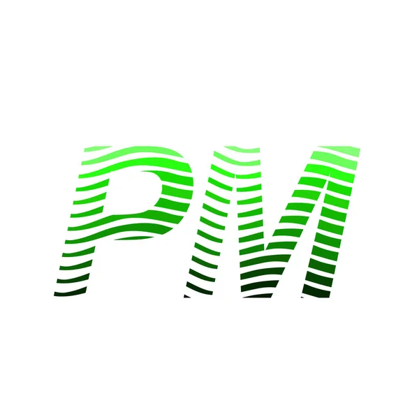 Logotipo Letra Com Círculo Colorido Com Letra Composição Listrada Cartão —  Vetores de Stock