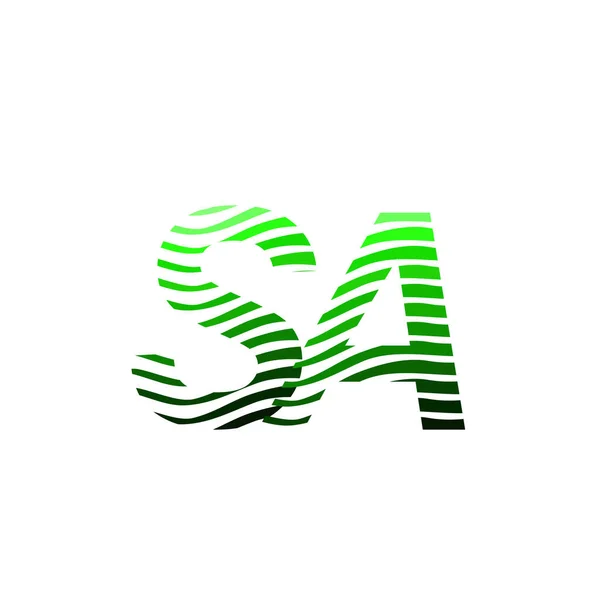 Logotip Letter Cerc Colorat Literă Compoziție Dungată Carte Vizită Pentru — Vector de stoc