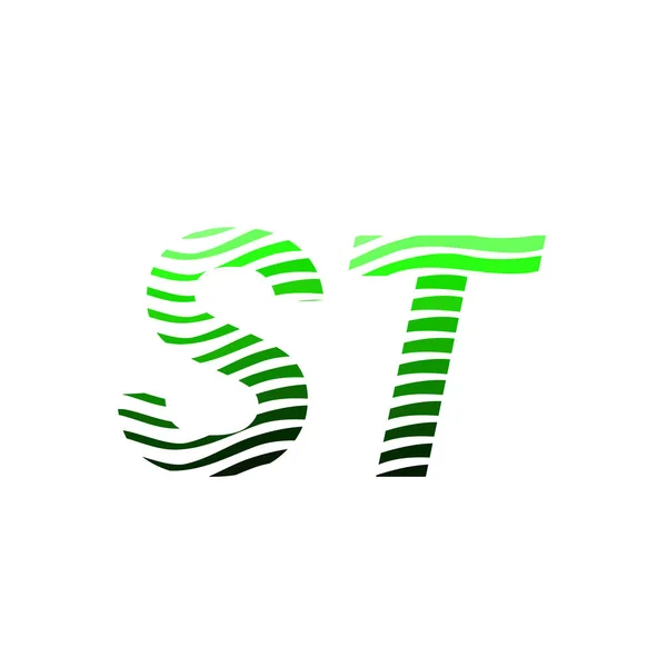 Letter Logotype Met Kleurrijke Cirkel Met Gestreepte Compositie Letter Visitekaartje — Stockvector