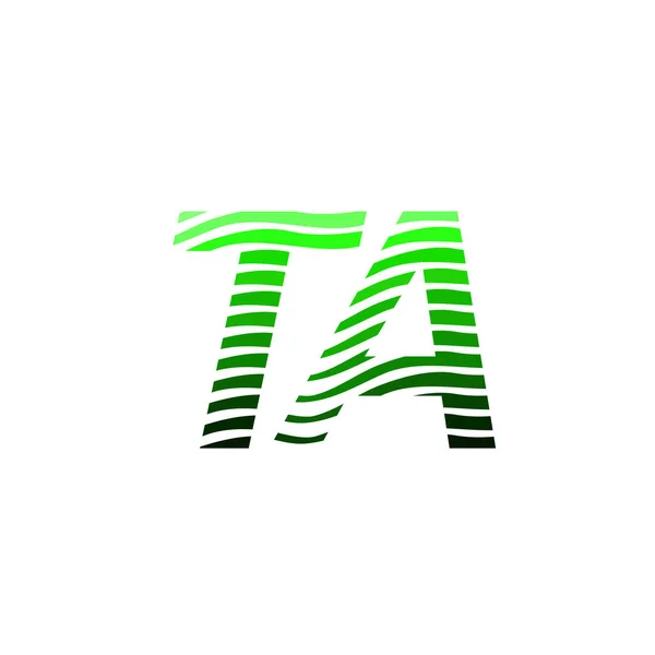 Логотип Буквы Красочным Кругом Полосатым Письмом Композиции Визитная Карточка Фирменного — стоковый вектор