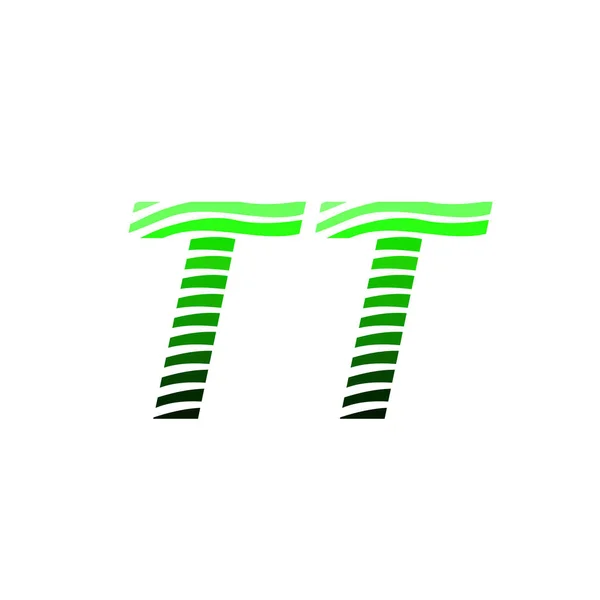 字母Tt标识 色彩斑斓的圆形 带有条纹的构图字母 用于公司身份的名片 创意产业 — 图库矢量图片