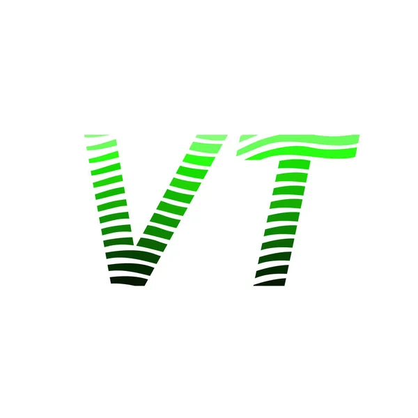 字母Vt标识 色彩斑斓的圆圈 带有条纹的构图字母 公司身份名片 创意产业 — 图库矢量图片