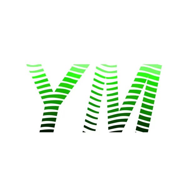Carta Logotipo Com Círculo Colorido Com Carta Composição Listrada Cartão —  Vetores de Stock