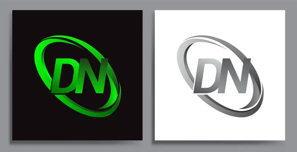 Літера Логотип Дизайн Назви Компанії Кольоровий Зелений Лотос Сірий Векторний — стоковий вектор