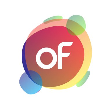 Renkli arkaplanlı logo, yaratıcı endüstri, web, iş ve şirket için harf kombinasyonu tasarımı.