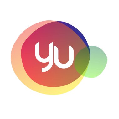 Renkli arkaplan, harf kombinasyonlu logo yaratıcı endüstri, web, iş ve şirket için logo tasarımı.