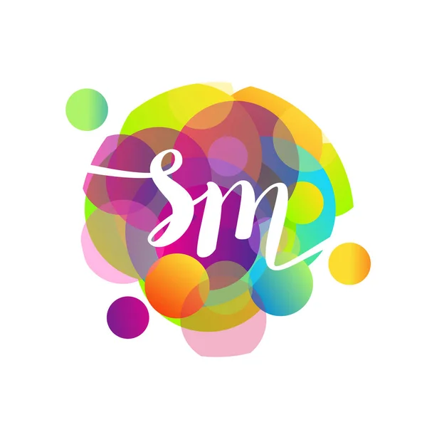 Logo Barevným Postřikovacím Pozadím Designem Loga Pro Kreativní Průmysl Web — Stockový vektor