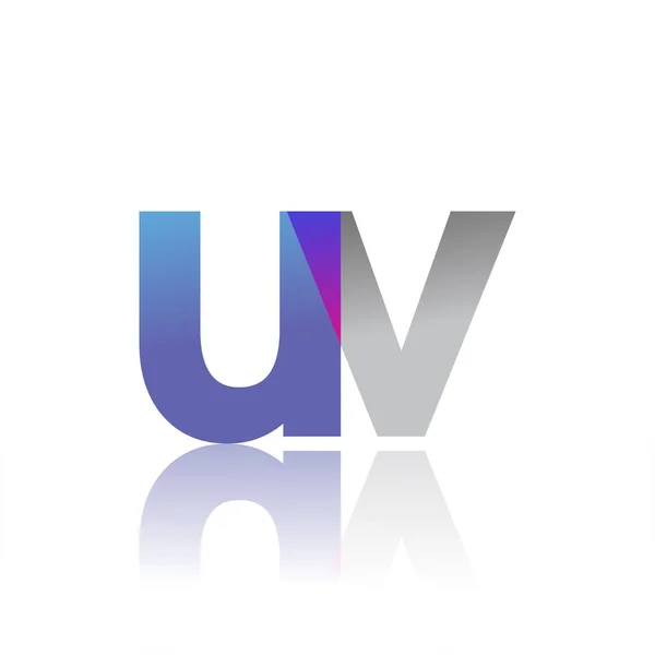 Lettre Initiale Logo Chevauchement Minuscule Bleu Rose Gris Design Logo — Image vectorielle