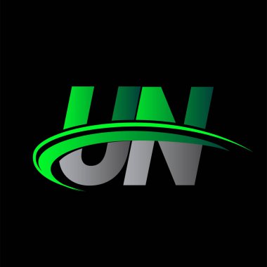 BM logoti şirketinin ilk harfi: Renkli yeşil ve siyah Swoosh tasarımı. iş ve şirket kimliği için vektör logosu.