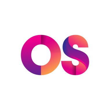 İlk Harf İşlem Logosu Küçük Logo, Mor ve Turuncu, Modern ve Basit Logo Tasarımı.