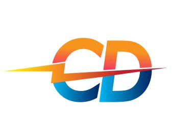 Yaratıcı Güç fikirleri, web, iş ve şirket için enerji logosu dizaynı, Lightning simgesi ve harf kombinasyonu içeren CD logosu.