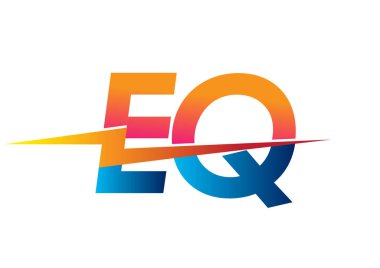 Yaratıcı Güç fikirleri, web, iş ve şirket için enerji logosu tasarımı, Lightning simgesi ve harf kombinasyonu içeren EQ logosu.