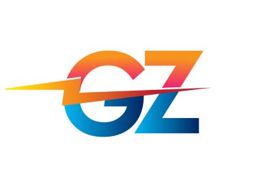 Letter GZ logo with Lightning icon, letter combination Power Energy Logo design for Creative Power ideas, web, business and company.