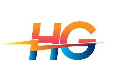 Letter HG logo with Lightning icon, letter combination Power Energy Logo design for Creative Power ideas, web, business and company.