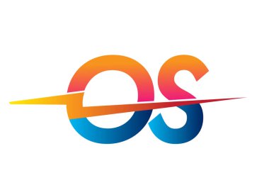 Letter OS logo with Lightning icon, letter combination Power Energy Logo design for Creative Power ideas, web, business and company.