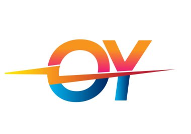 Letter OY logo with Lightning icon, letter combination Power Energy Logo design for Creative Power ideas, web, business and company.