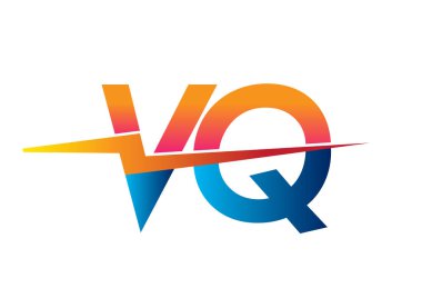 Letter VQ logo with Lightning icon, letter combination Power Energy Logo design for Creative Power ideas, web, business and company.