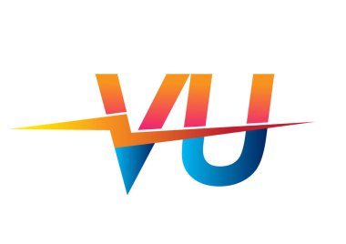 Letter VU logo with Lightning icon, letter combination Power Energy Logo design for Creative Power ideas, web, business and company.