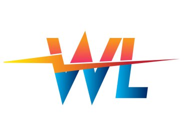 Letter WL logo with Lightning icon, letter combination Power Energy Logo design for Creative Power ideas, web, business and company.