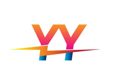 Letter YY logo with Lightning icon, letter combination Power Energy Logo design for Creative Power ideas, web, business and company.