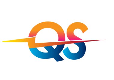 Letter QS logo with Lightning icon, letter combination Power Energy Logo design for Creative Power ideas, web, business and company.