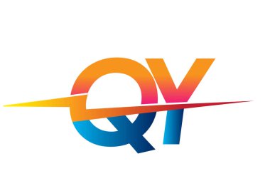 Letter QY logo with Lightning icon, letter combination Power Energy Logo design for Creative Power ideas, web, business and company.