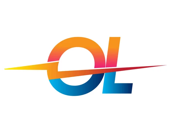 Логотип Літери Піктограмою Lightning Комбінація Літер Power Energy Logo Design — стоковий вектор