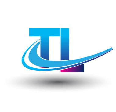 İlk harf TL logotype şirket adı mavi ve morumsu çizim. iş ve şirket kimliği için vektör logosu.