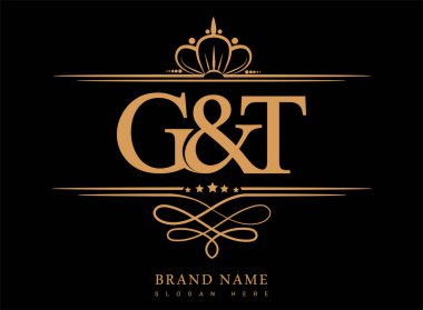 GT İlk logo, Amperand İlk logo altın kaplama ve klasik desenli.