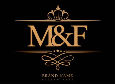 MF İlk logo, Amperand ilk logo altın kaplama ve klasik desenli.