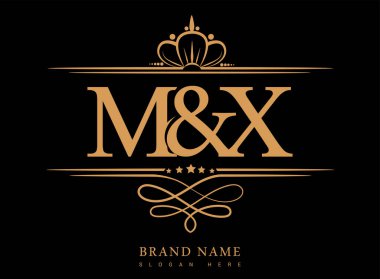MX İlk logo, Amperand ilk logo altın kaplama ve klasik desenli.