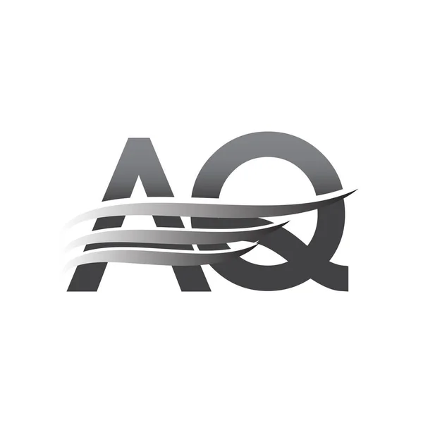 Initial Wing Logo Grey Color Vector Logotype Logo Company Name — Διανυσματικό Αρχείο