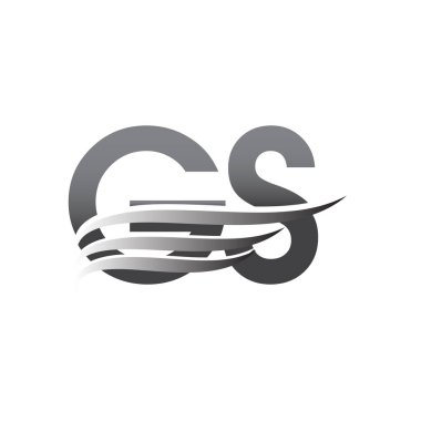Initial GS wing logo, grey color vector logotype, logo for company name business and company identity.