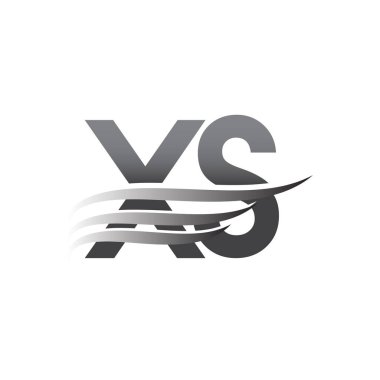 Initial XS wing logo, grey color vector logotype, logo for company name business and company identity.