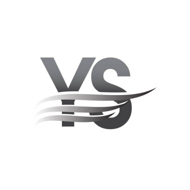 YS kanat logosu, gri renk vektör logosu, şirket adı ve şirket kimliği logosu.