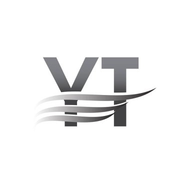 Başlangıçta YT kanat logosu, gri renk vektör logoti, şirket adı ve şirket kimliği logosu.