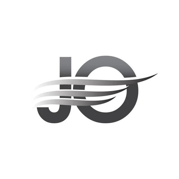 Initial Wing Logo Grey Color Vector Logotype Logo Company Name — Vector de stock