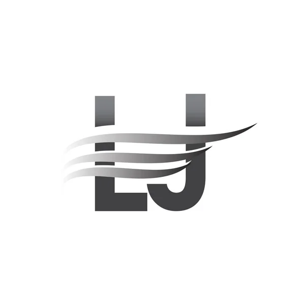 Initial Wing Logo Grey Color Vector Logotype Logo Company Name — Stock Vector