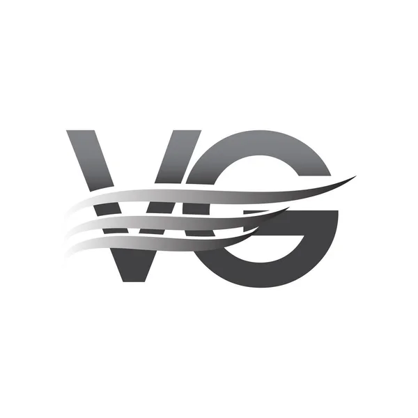 Initial Wing Logo Grey Color Vector Logotype Logo Company Name — Vetor de Stock