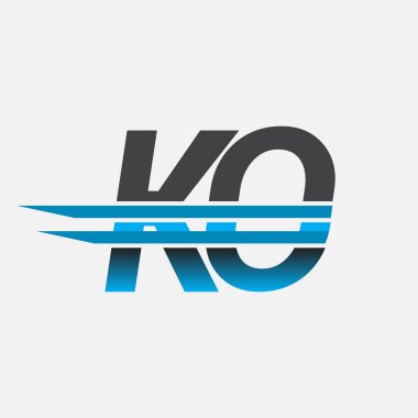 İlk logo nakavt şirketi adı siyah-mavi, Basit ve Modern Logo Tasarımı.