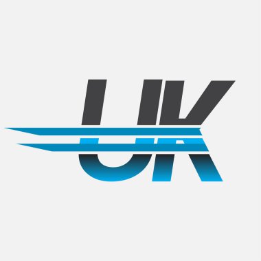 İlk logo İngiliz firmasının adı siyah-mavi, Basit ve Modern Logo Tasarımı.