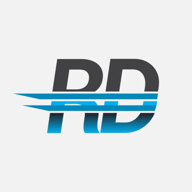 İlk logo Ar-Ge adı siyah-mavi, Basit ve Modern Logo Tasarımı.