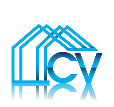 ilk logo CV ev simgesi, iş logosu ve emlak geliştiricisi.