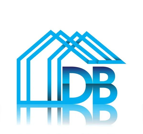 Logotipo Inicial Com Ícone Casa Logotipo Negócio Desenvolvedor Propriedade —  Vetores de Stock