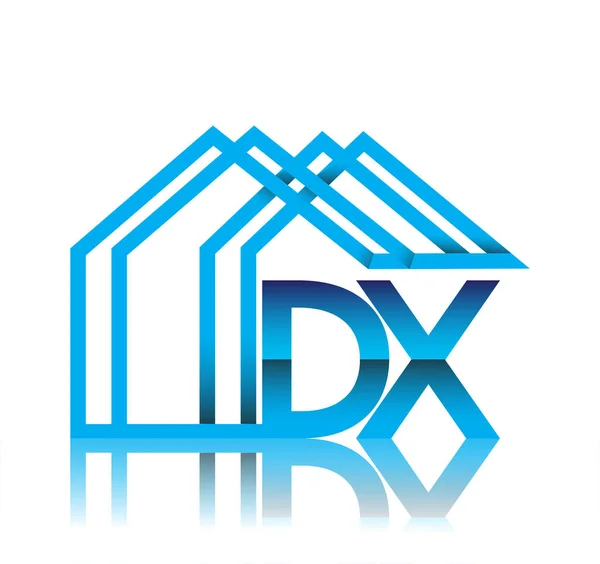 Počáteční Logo Ikonou Domu Logem Firmy Developerem — Stockový vektor