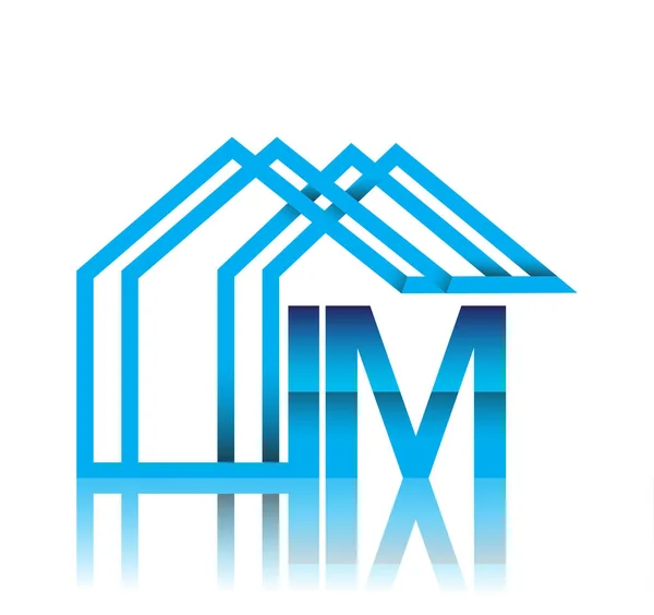Oprindelig Logo Med Hus Ikon Business Logo Ejendom Udvikler – Stock-vektor